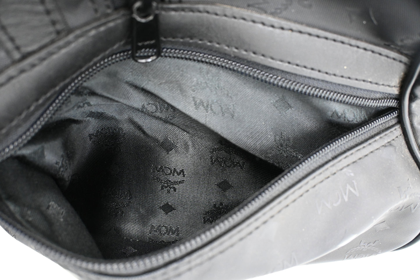 MCM Travel Bag in Black Coated Canvas