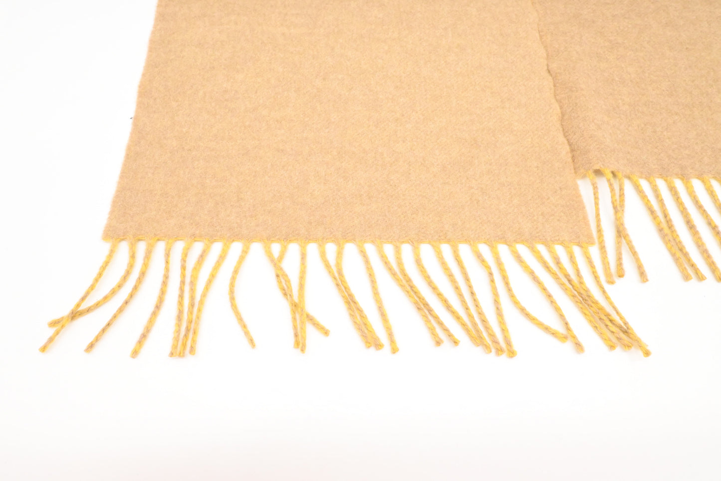 Loewe Scarf in Beige and Yellow Cashmere