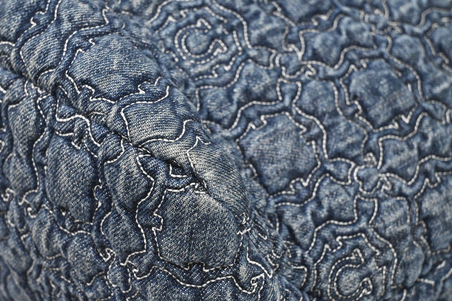 Ferragamo Chain Tote Bag in Quilted Denim