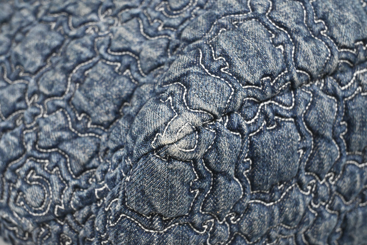Ferragamo Chain Tote Bag in Quilted Denim