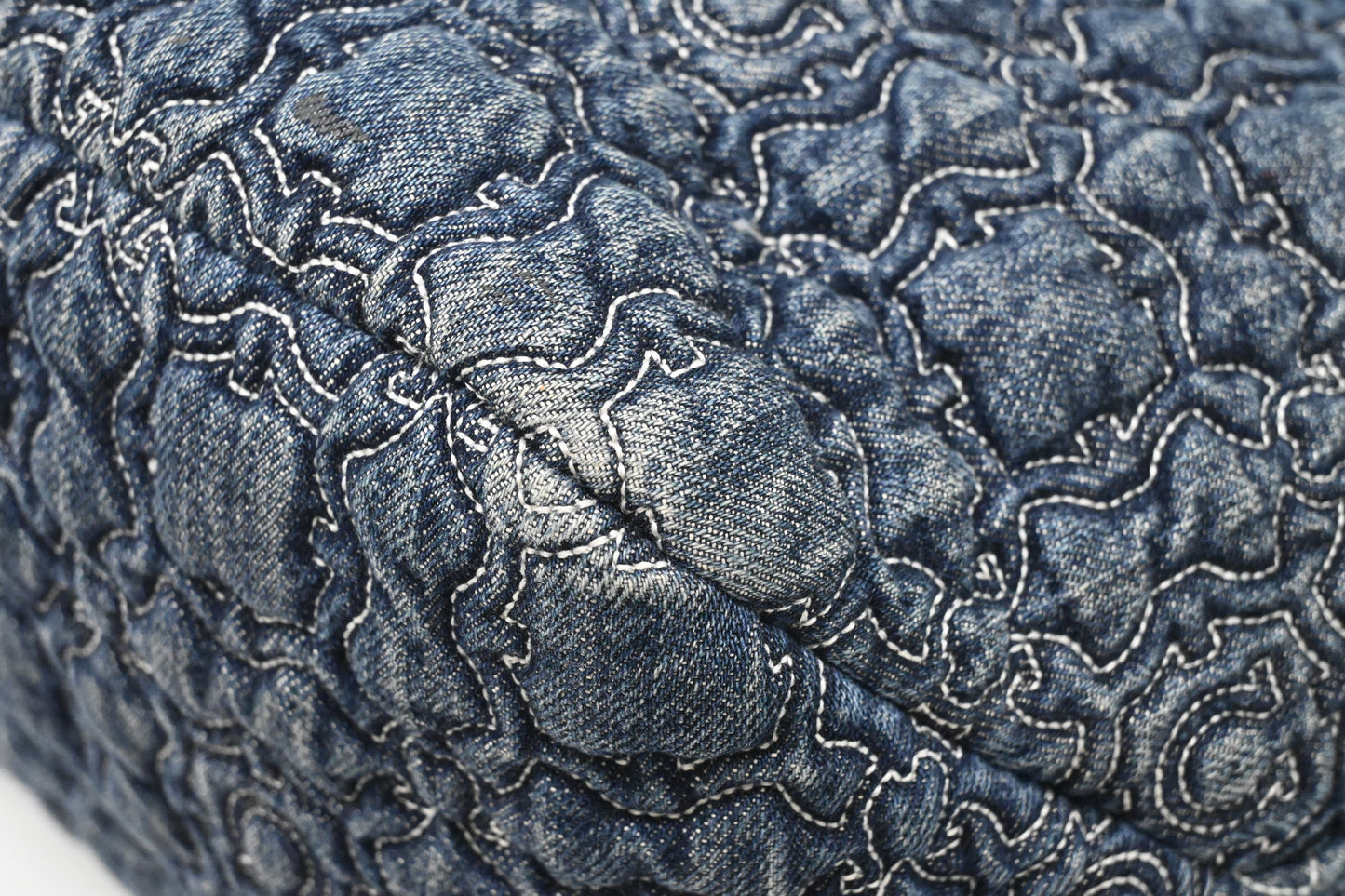 Ferragamo Chain Tote Bag in Quilted Denim