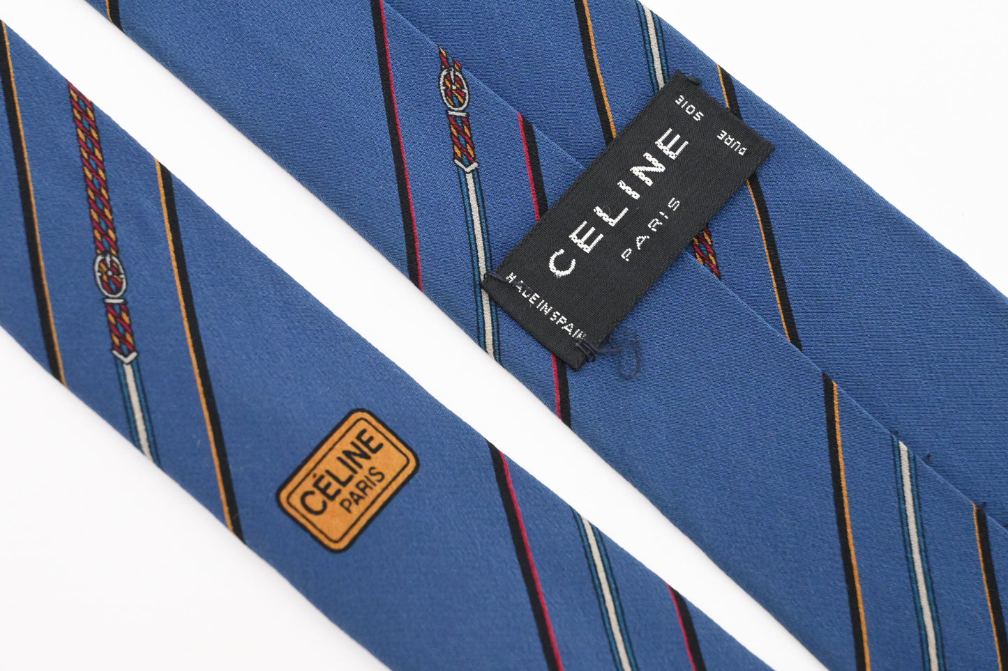 Celine Tie in Blue Silk