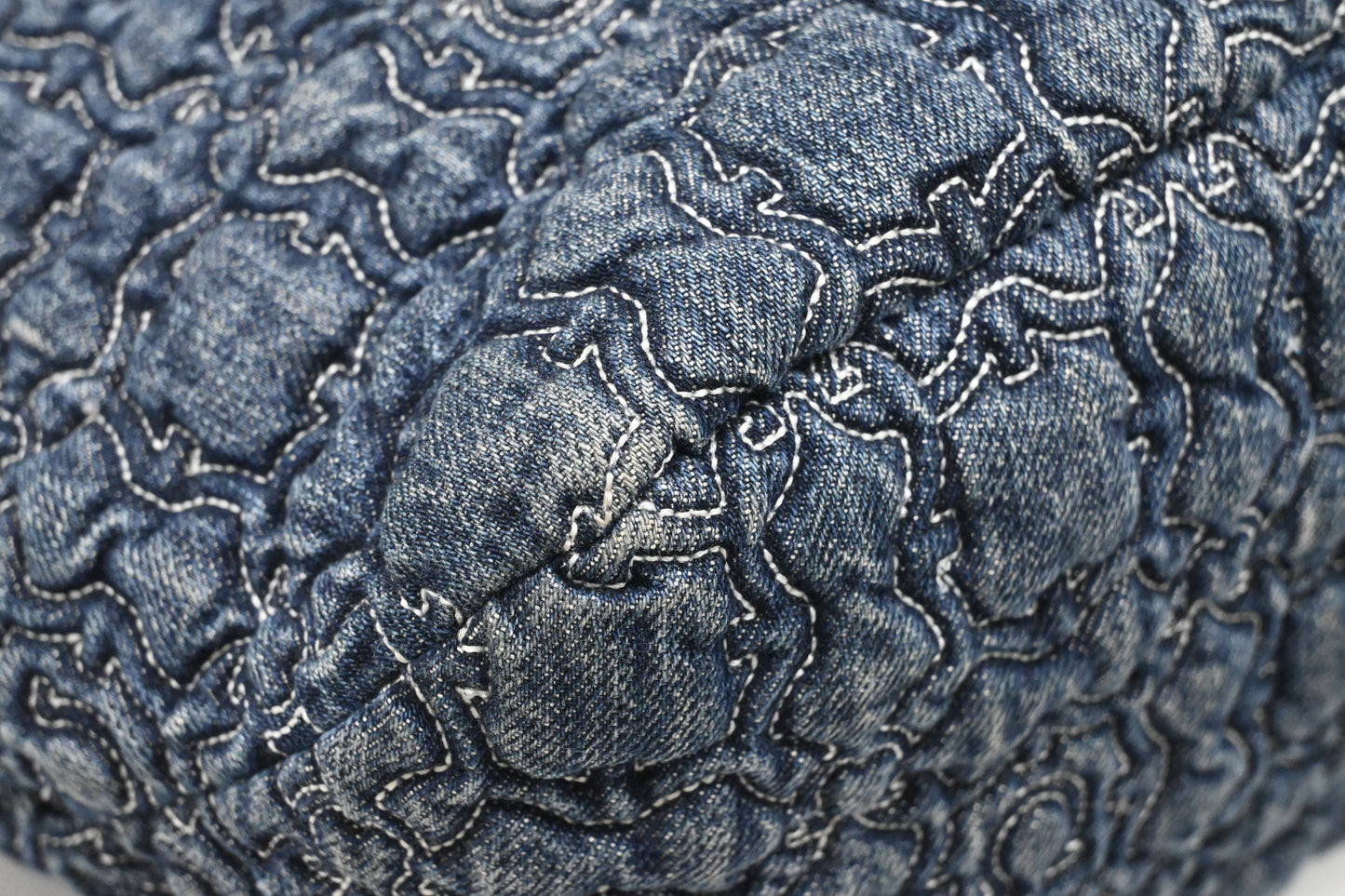 Ferragamo Chain Tote Bag in Quilted Denim