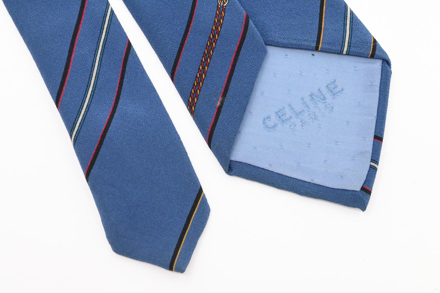 Celine Tie in Blue Silk