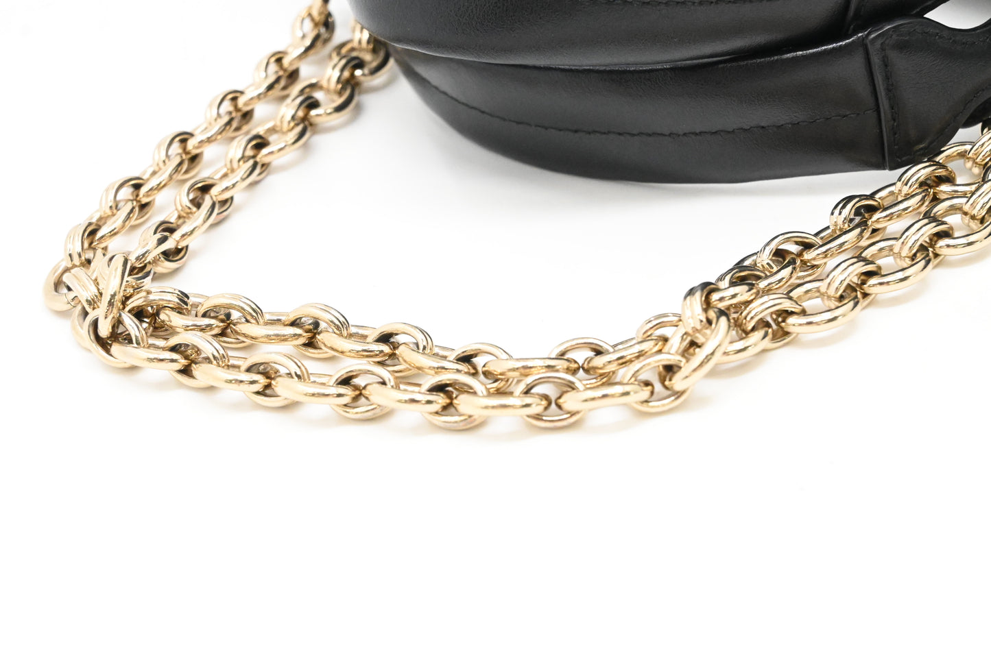 Ferragamo Chain Tote Bag in Quilted Denim