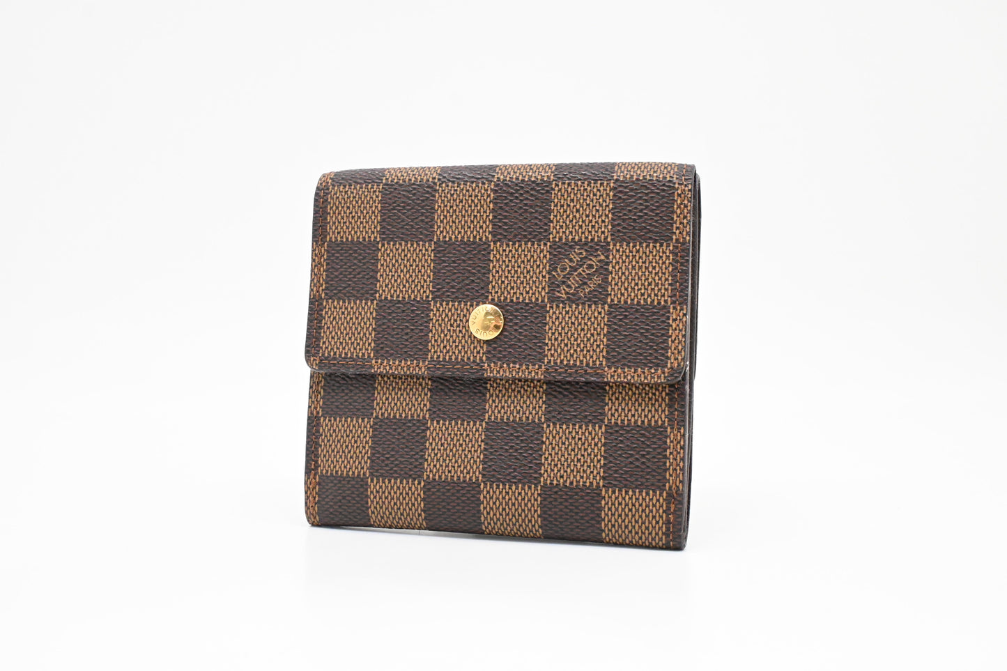 Louis Vuitton Compact Double Face Wallet in Damier Ebene Canvas
