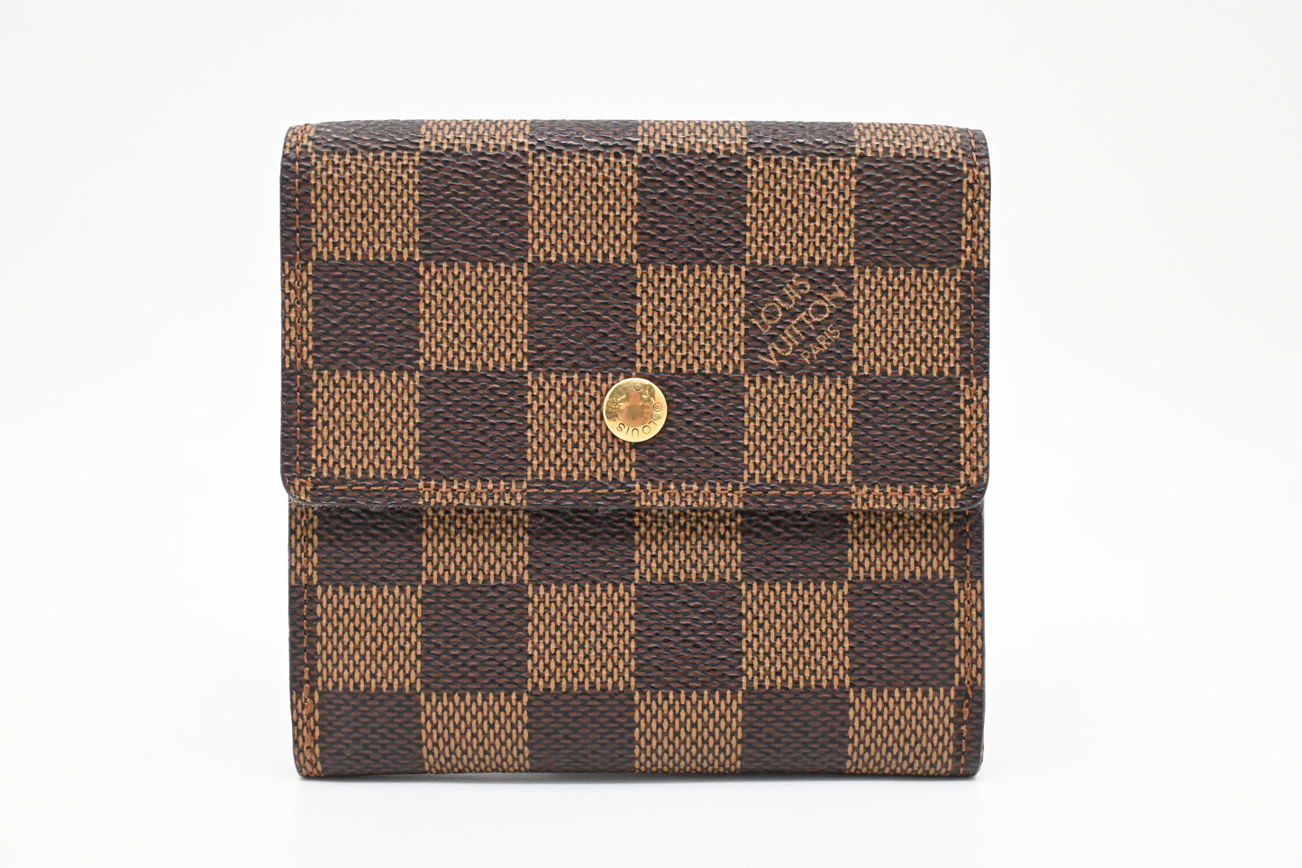 Louis Vuitton Compact Double Face Wallet in Damier Ebene Canvas