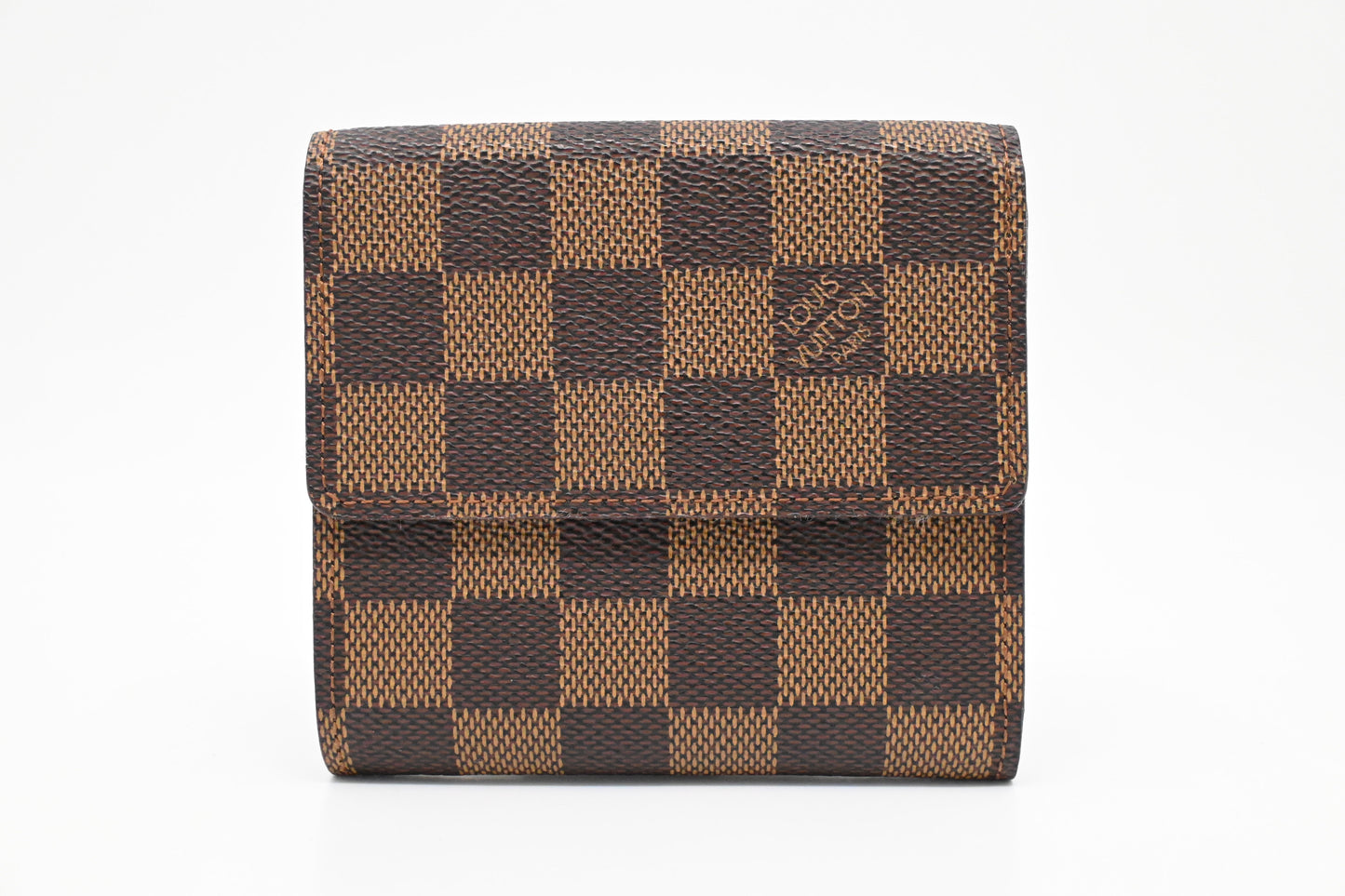 Louis Vuitton Compact Double Face Wallet in Damier Ebene Canvas