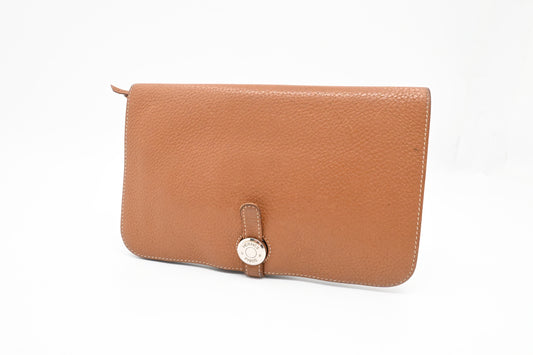 Hermes Dogon Wallet in Brown Leather