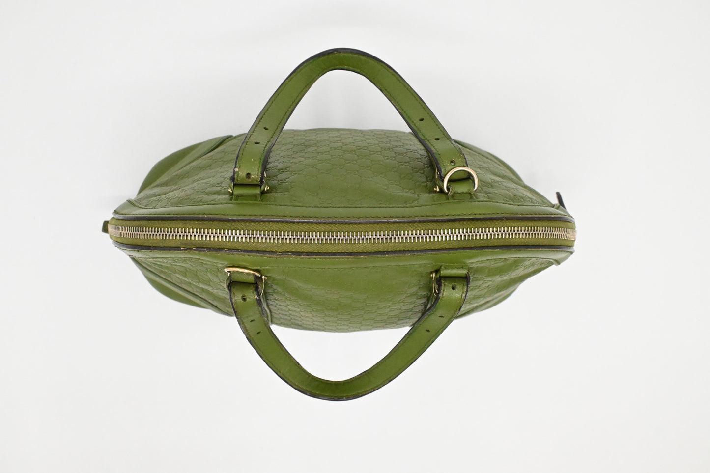 Gucci Dome Shoulder Bag in Green Micro Guccissima Leather