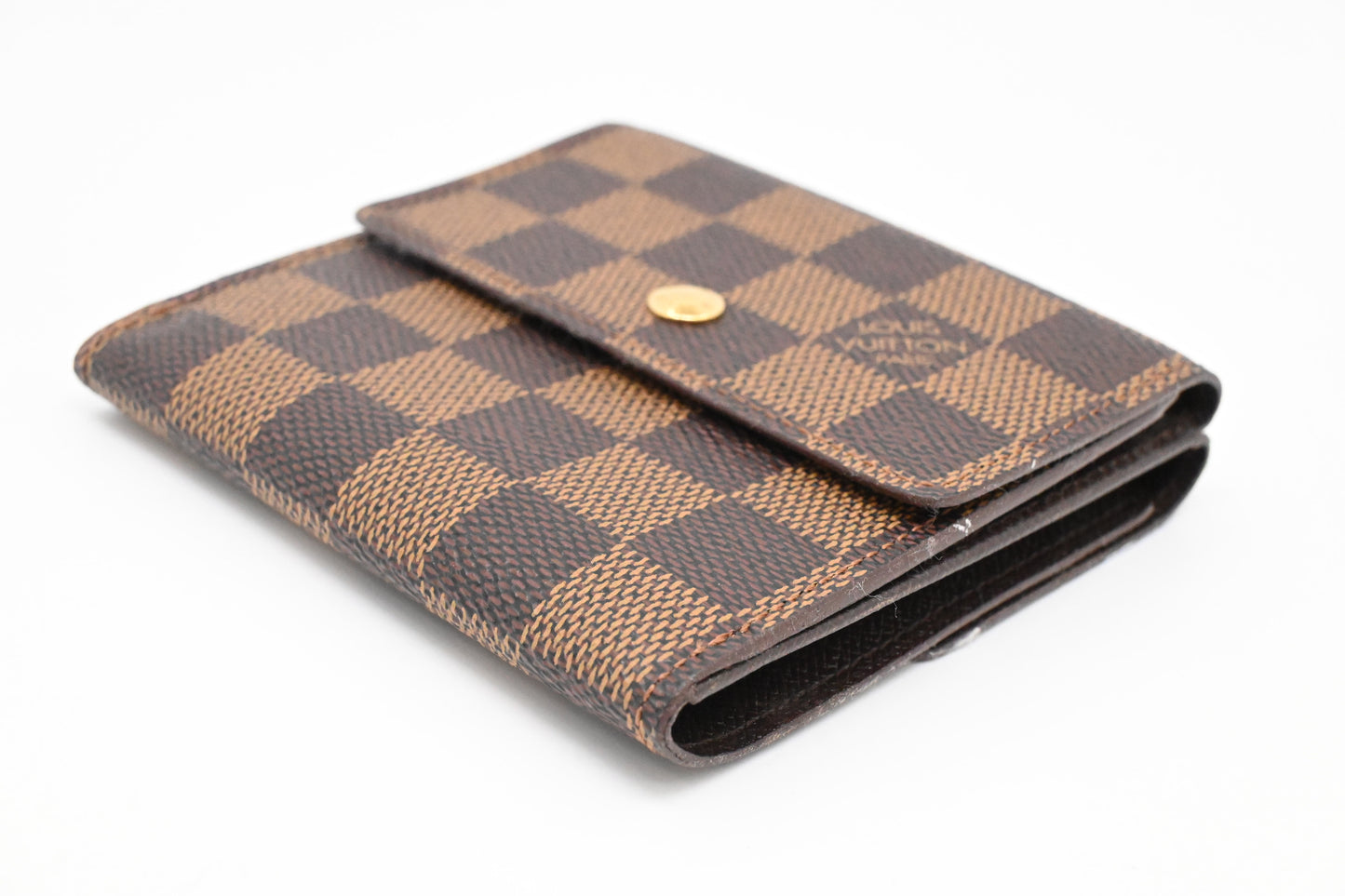 Louis Vuitton Compact Double Face Wallet in Damier Ebene Canvas