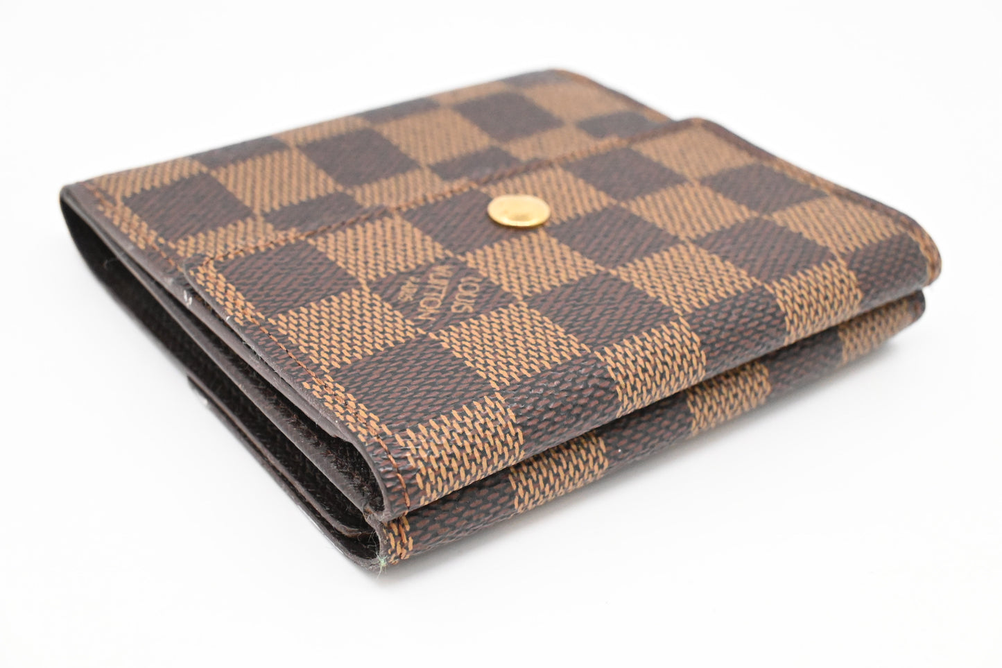 Louis Vuitton Compact Double Face Wallet in Damier Ebene Canvas