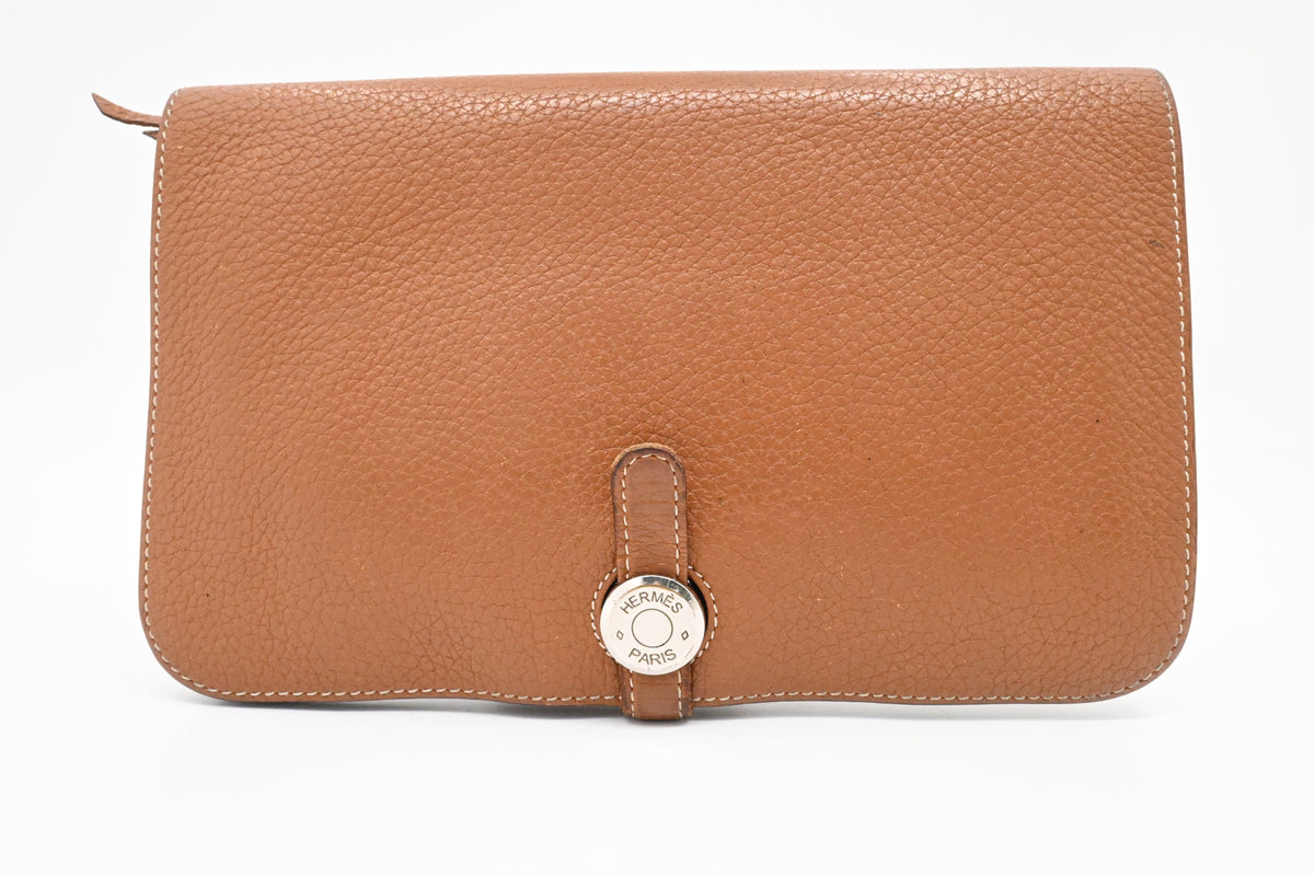 Hermes Dogon Wallet in Brown Leather