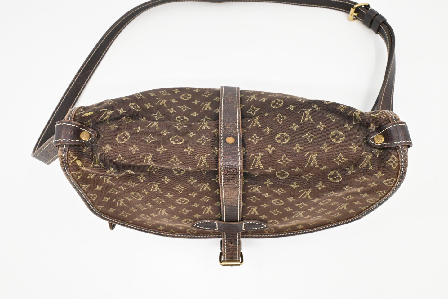 Louis Vuitton Saumur 30 in Fusain Minilin Canvas