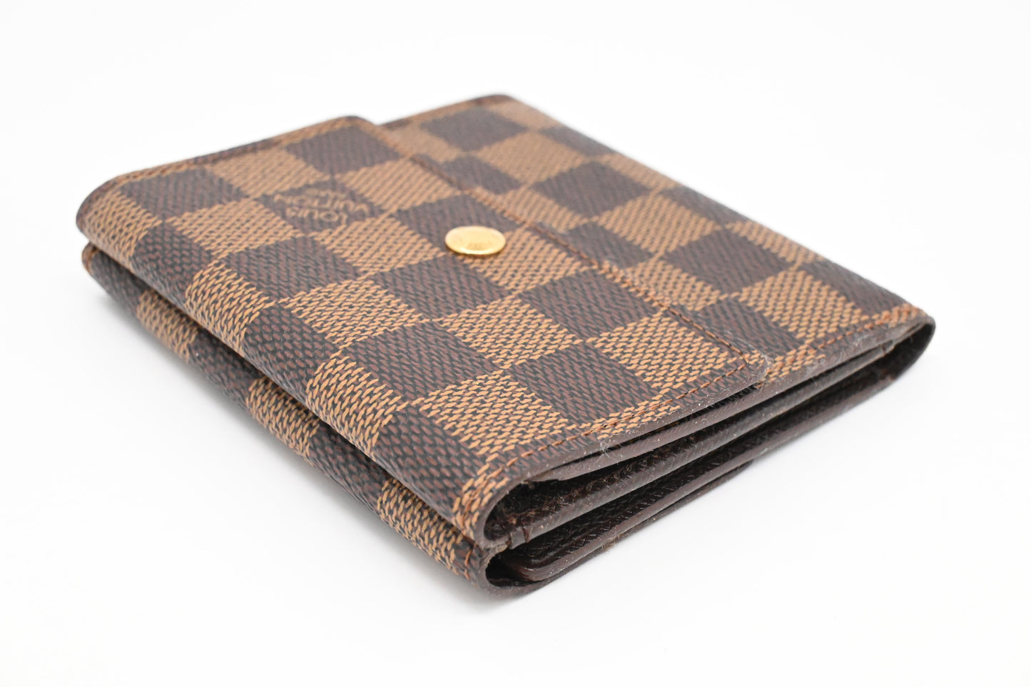 Louis Vuitton Compact Double Face Wallet in Damier Ebene Canvas