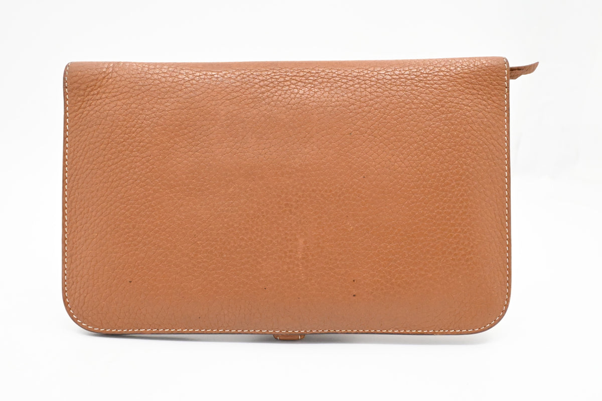 Hermes Dogon Wallet in Brown Leather
