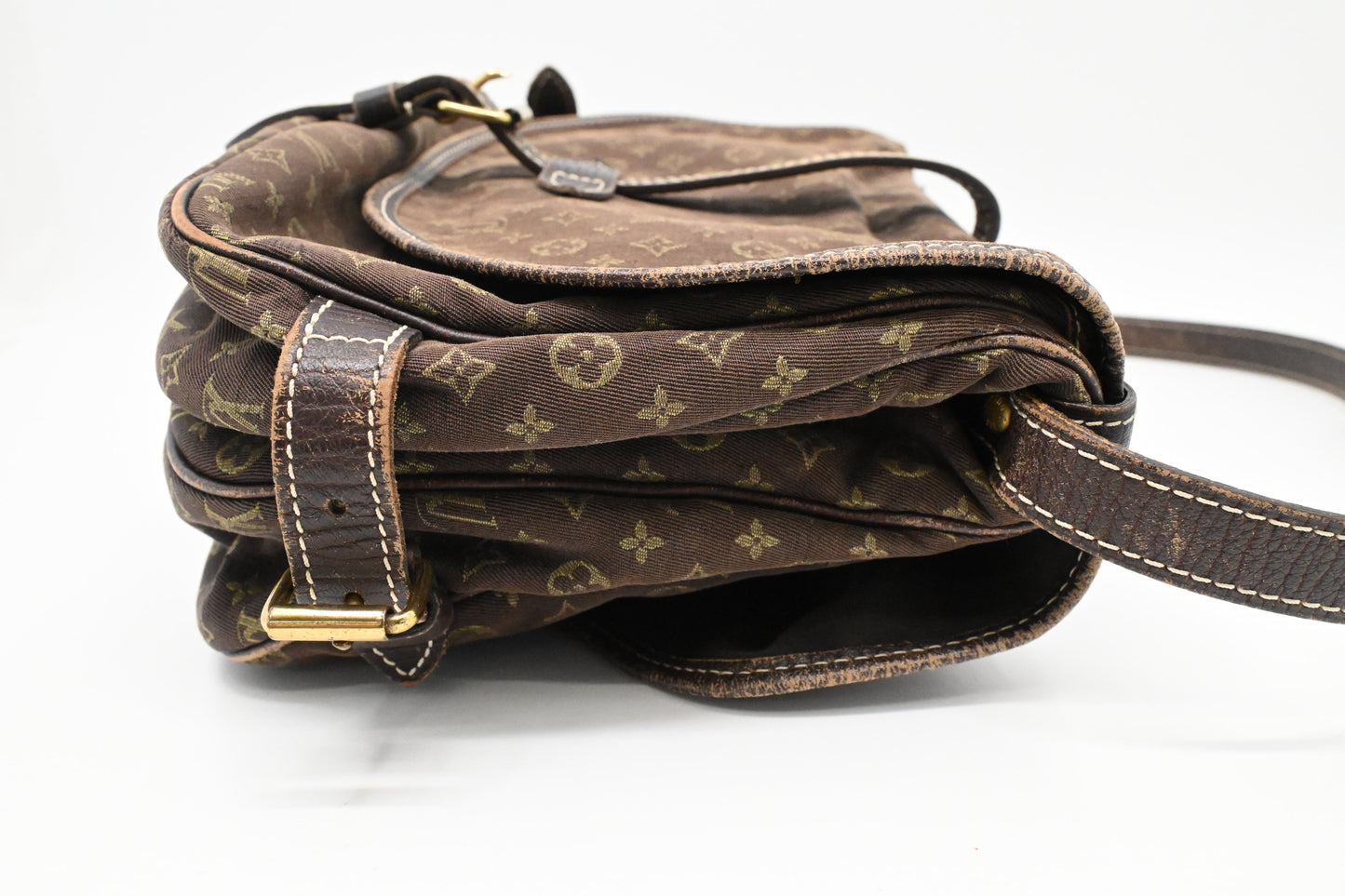 Louis Vuitton Saumur 30 in Fusain Minilin Canvas
