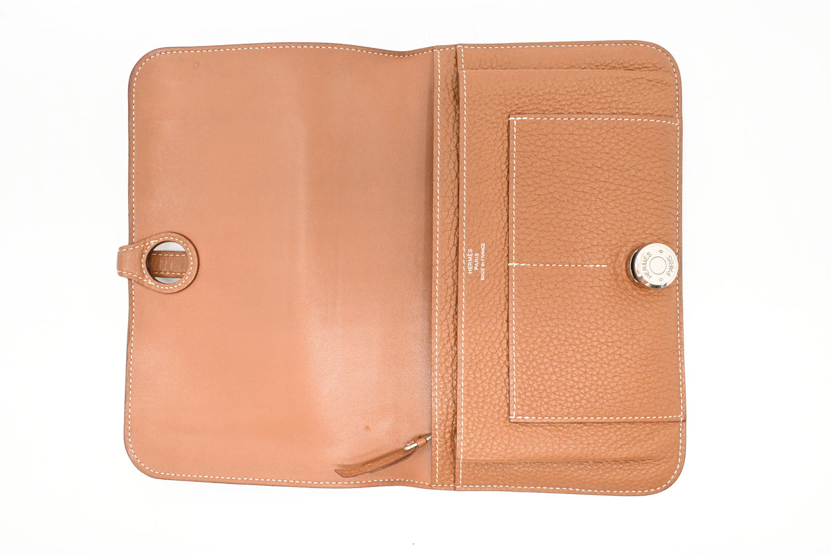 Hermes Dogon Wallet in Brown Leather
