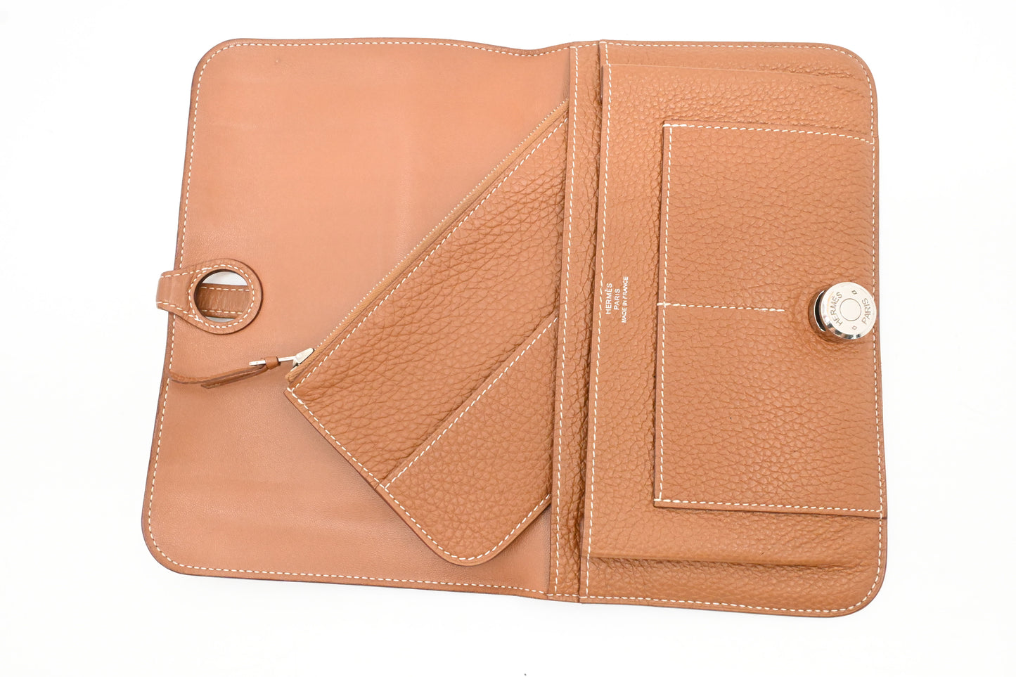Hermes Dogon Wallet in Brown Leather