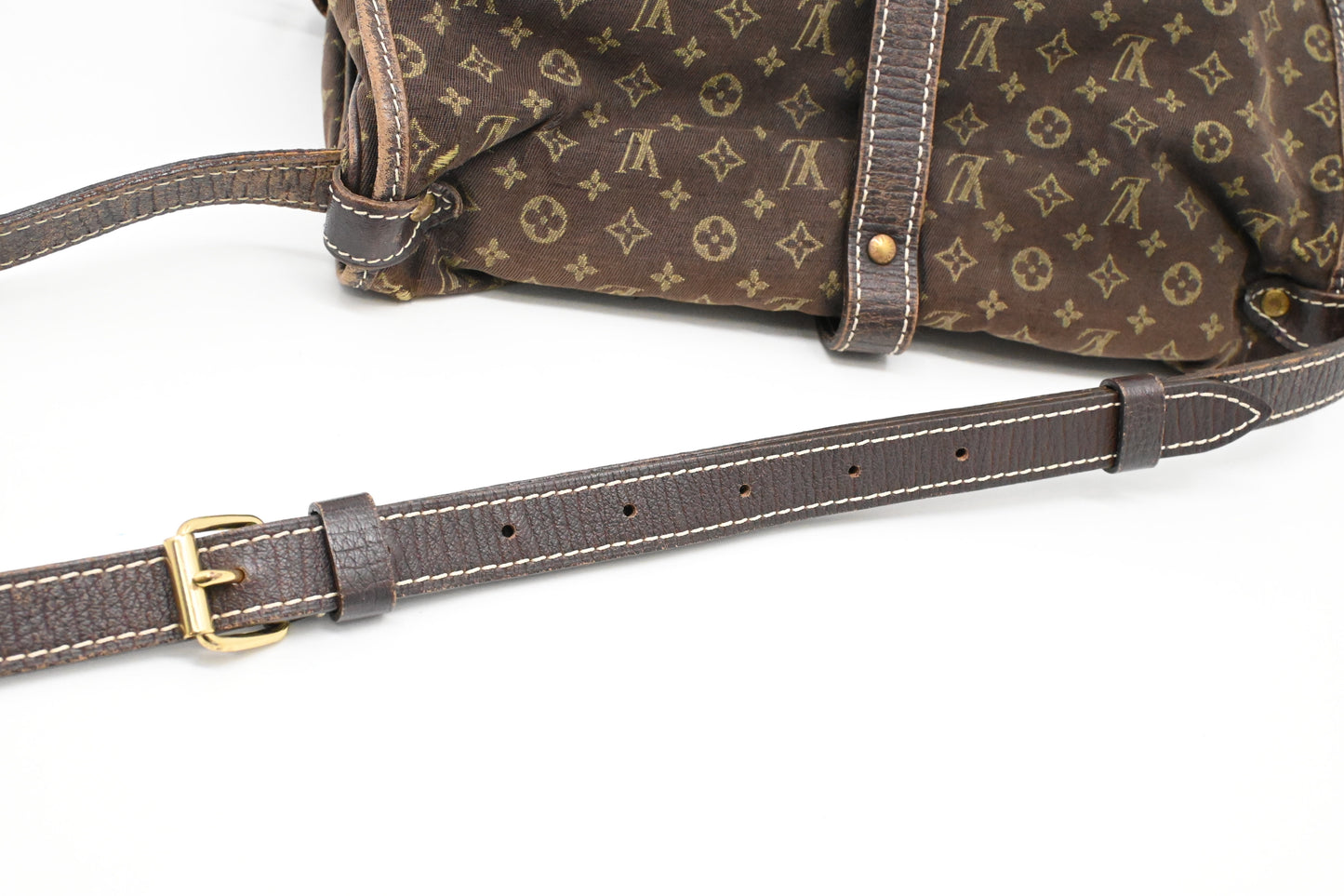 Louis Vuitton Saumur 30 in Fusain Minilin Canvas
