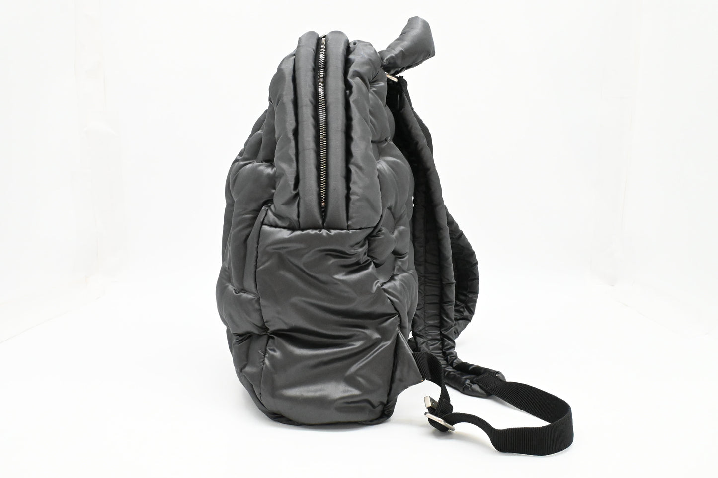 Chanel Doudoune Backpack in Black Nylon Canvas