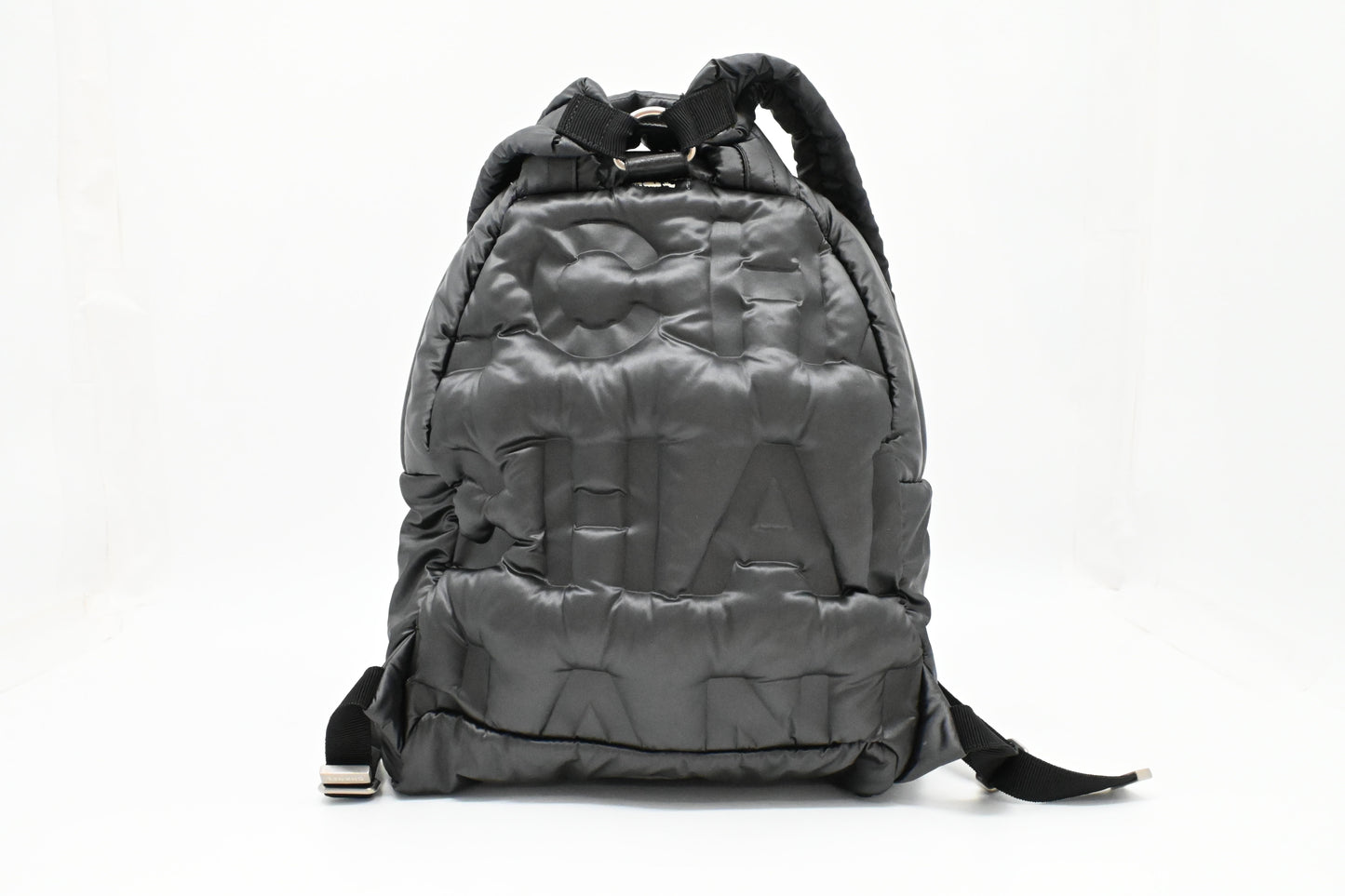 Chanel Doudoune Backpack in Black Nylon Canvas