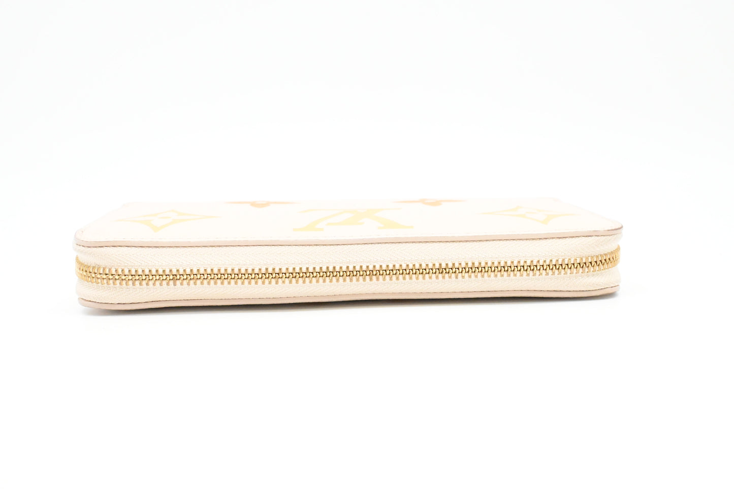 Louis Vuitton By The Pool Long Zippy Wallet in Cream Saffron Leather