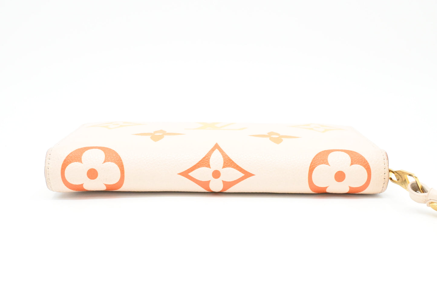 Louis Vuitton By The Pool Long Zippy Wallet in Cream Saffron Leather