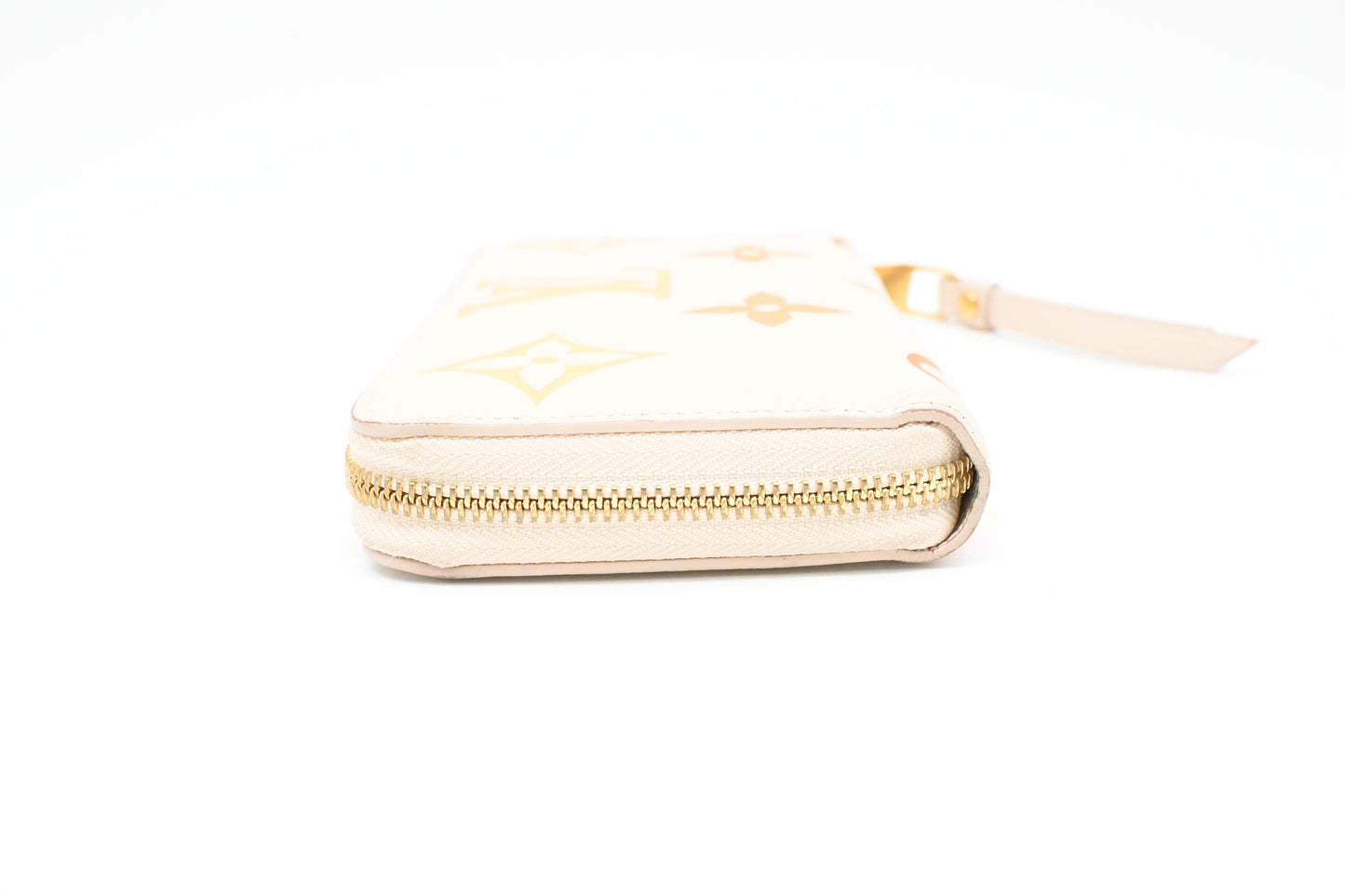 Louis Vuitton By The Pool Long Zippy Wallet in Cream Saffron Leather