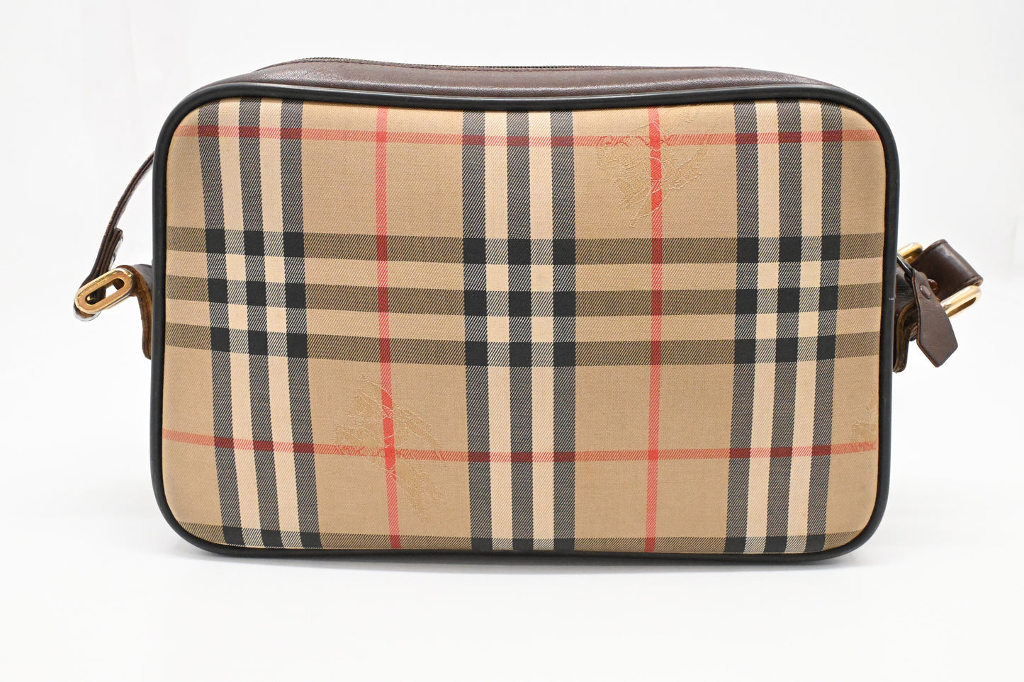 Burberry Shoulder Bag in Check Coated Canvas