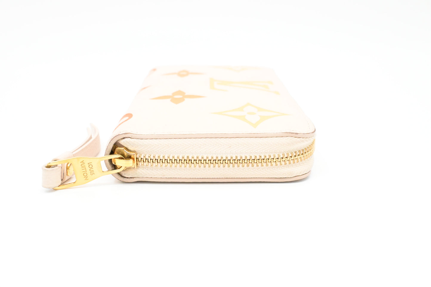 Louis Vuitton By The Pool Long Zippy Wallet in Cream Saffron Leather