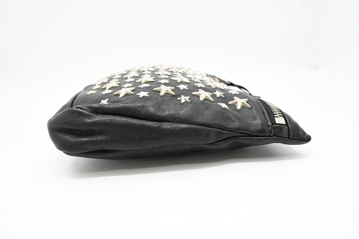 Jimmy Choo Clutch in Black Star Studded Leather