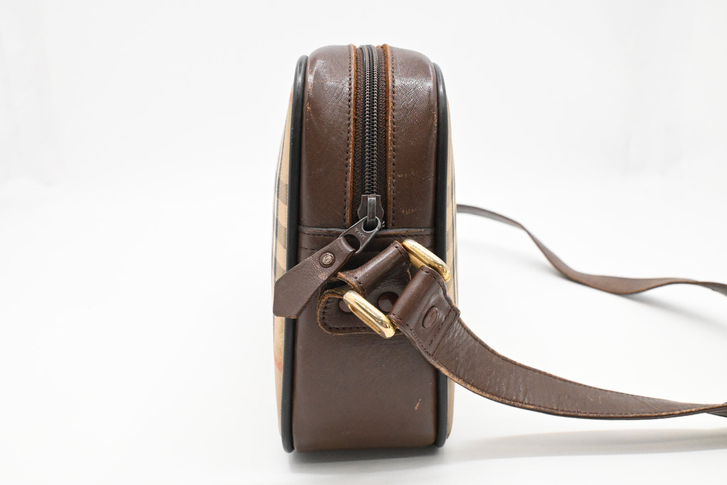 Burberry Shoulder Bag in Check Coated Canvas