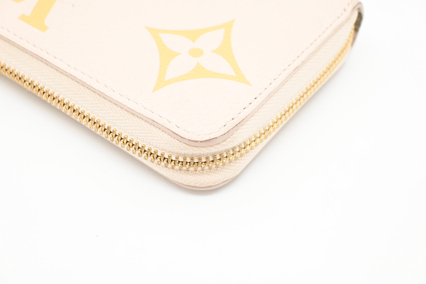 Louis Vuitton By The Pool Long Zippy Wallet in Cream Saffron Leather
