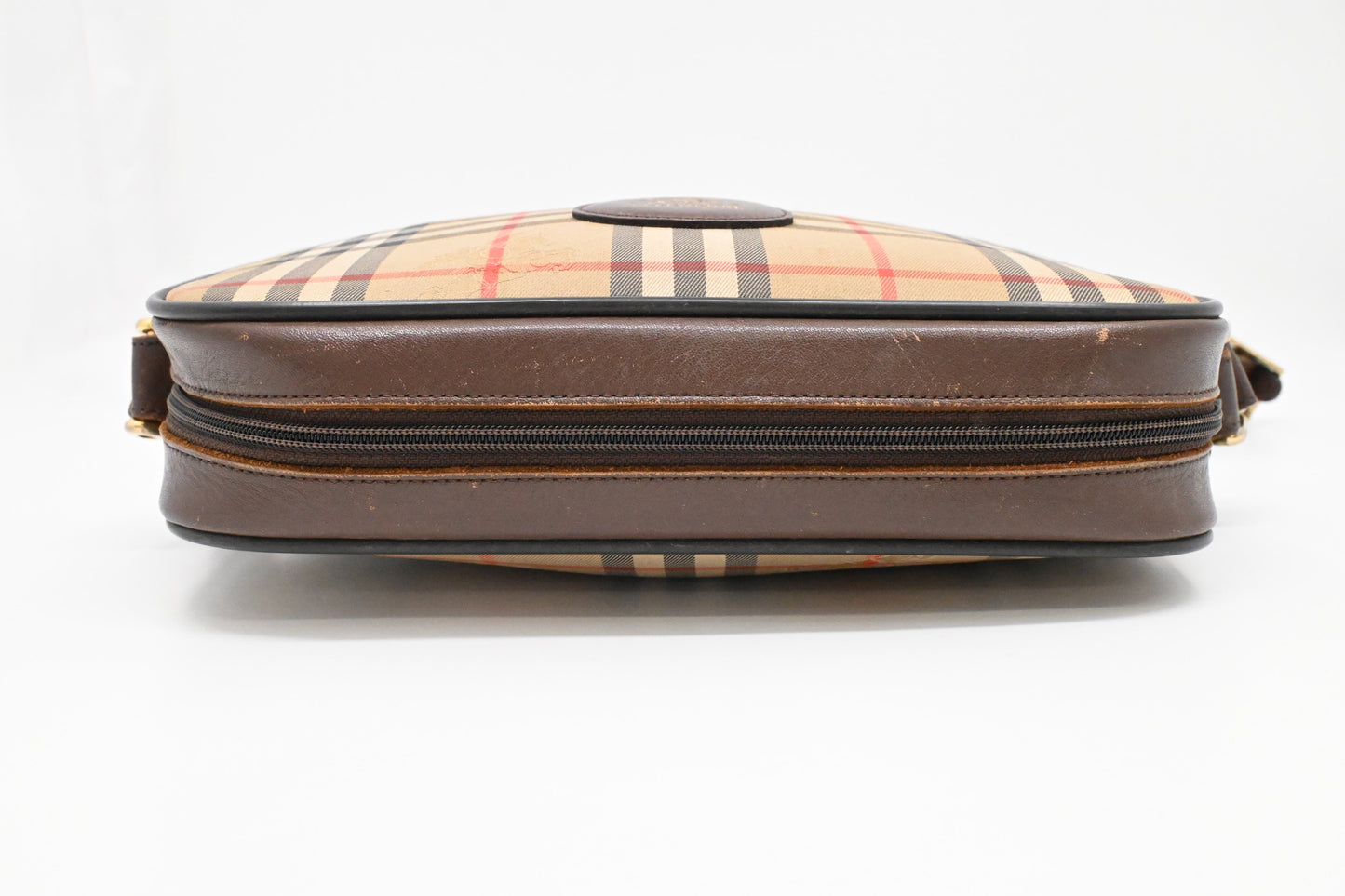 Burberry Shoulder Bag in Check Coated Canvas