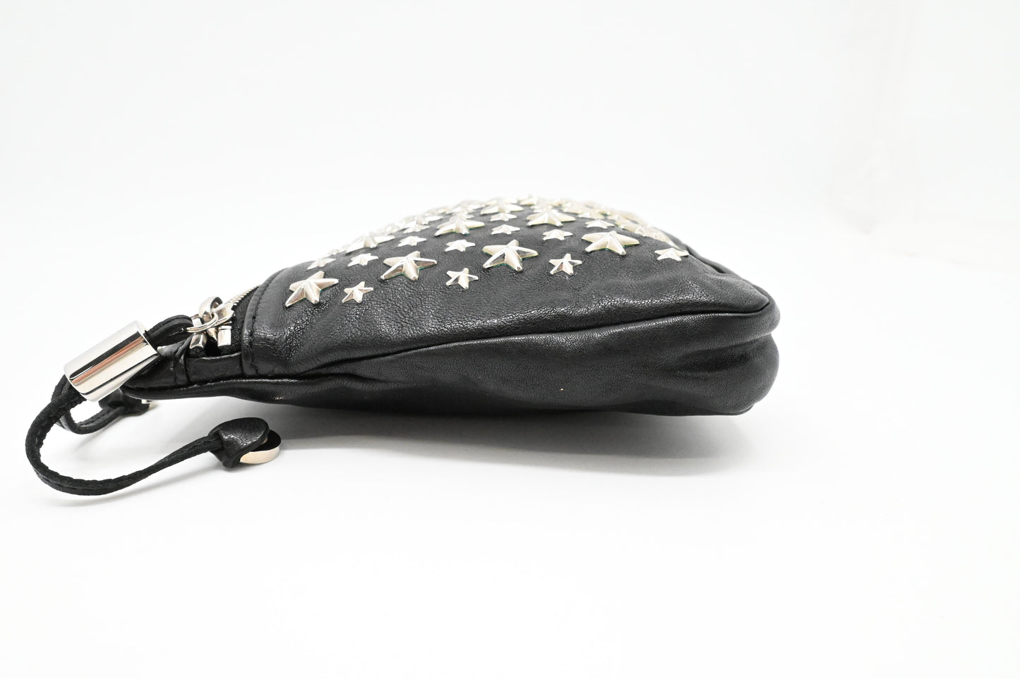 Jimmy Choo Clutch in Black Star Studded Leather