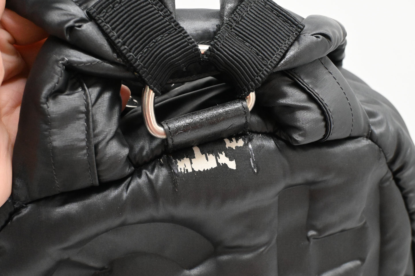 Chanel Doudoune Backpack in Black Nylon Canvas