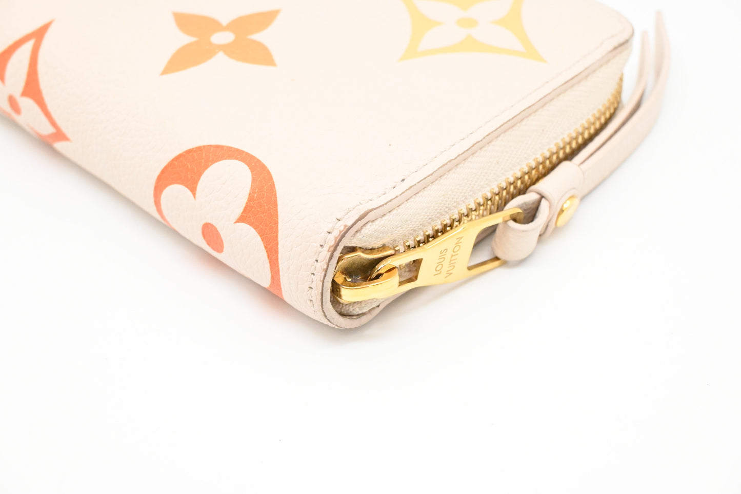 Louis Vuitton By The Pool Long Zippy Wallet in Cream Saffron Leather