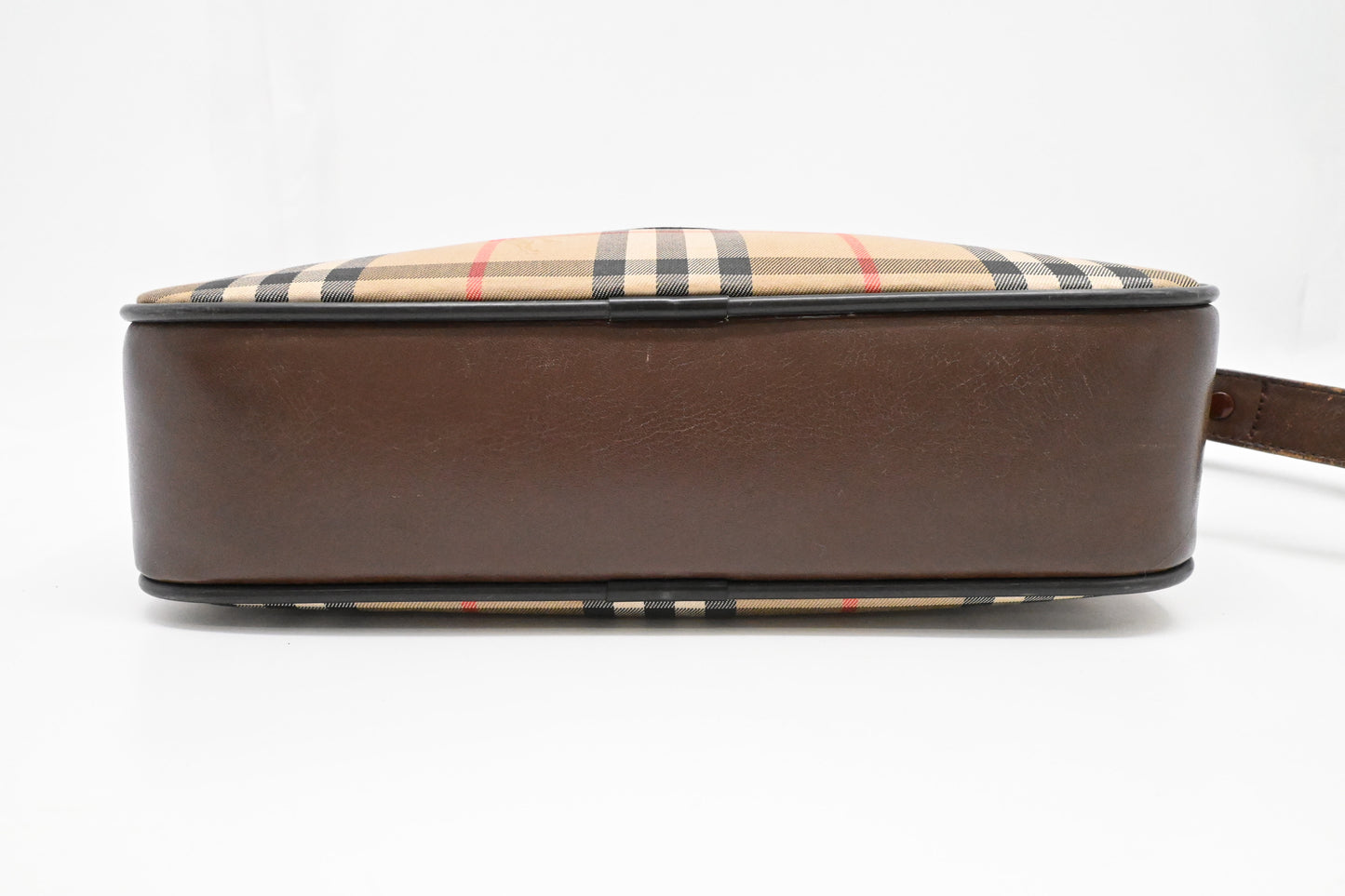 Burberry Shoulder Bag in Check Coated Canvas