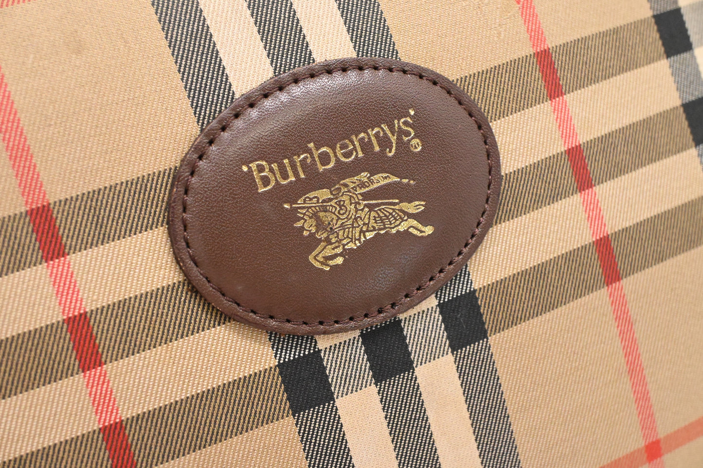 Burberry Shoulder Bag in Check Coated Canvas