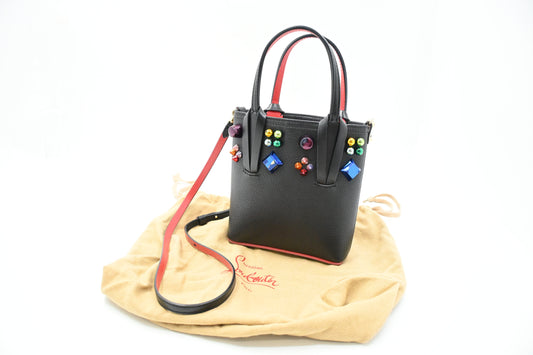 Louboutin Mini Cabata in Black Leather