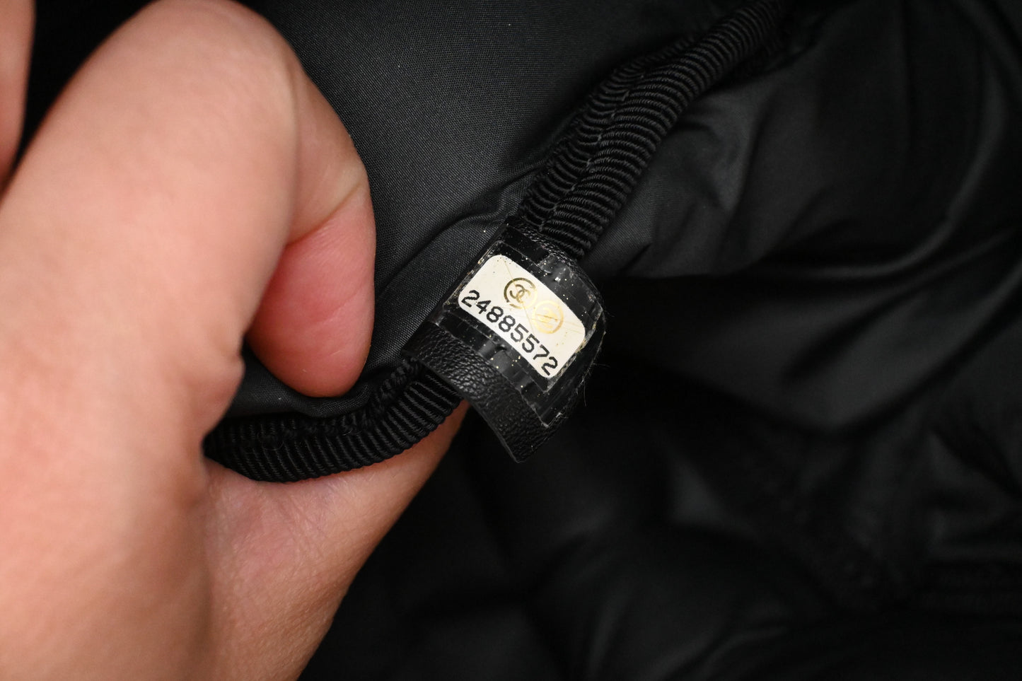 Chanel Doudoune Backpack in Black Nylon Canvas