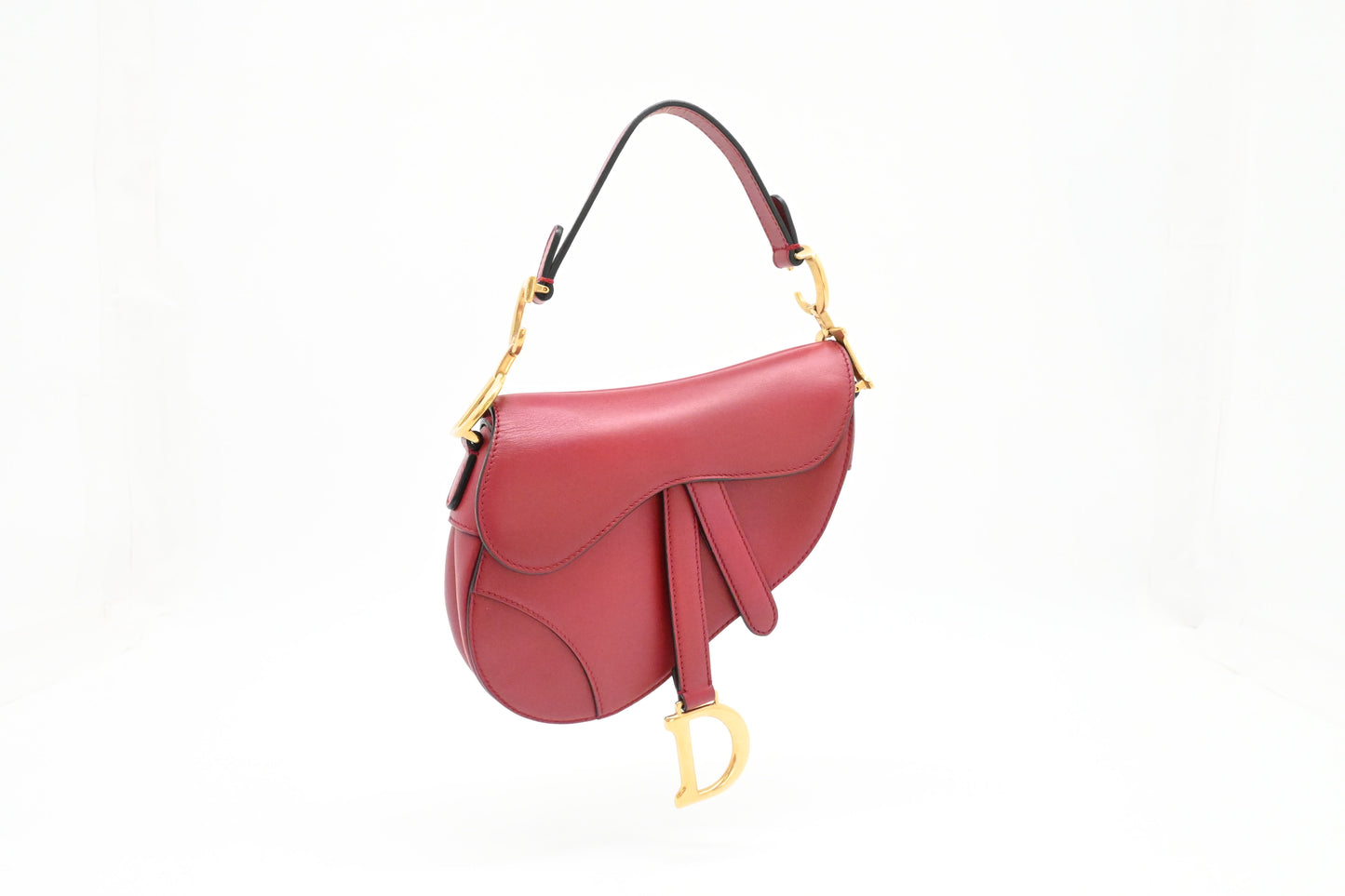 Dior Small Saddle Bag in Red Leather