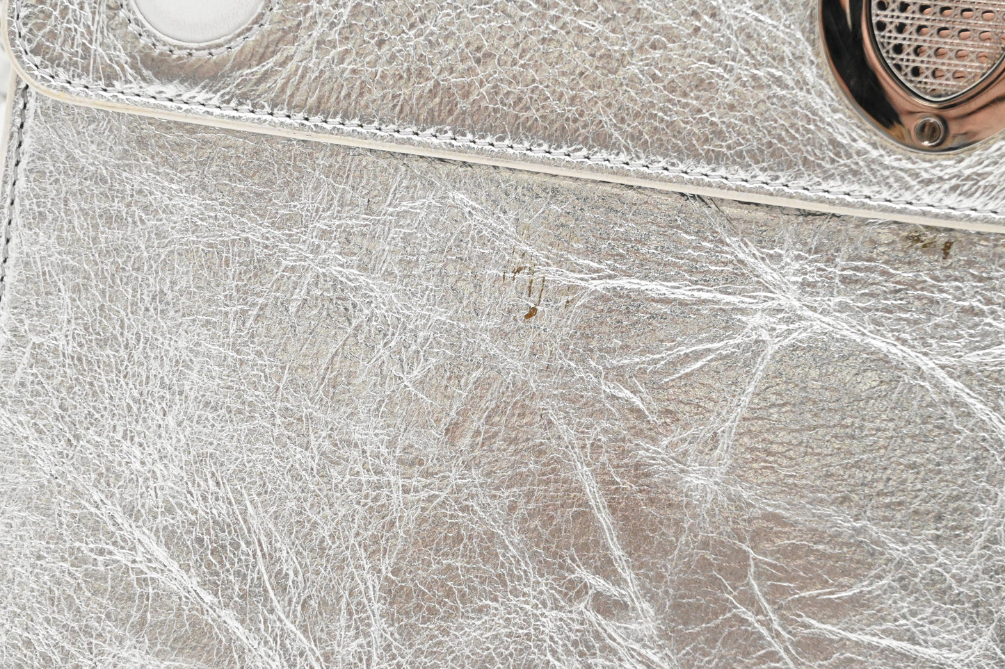 Dior Diorever 2way Bag in Silver Leather