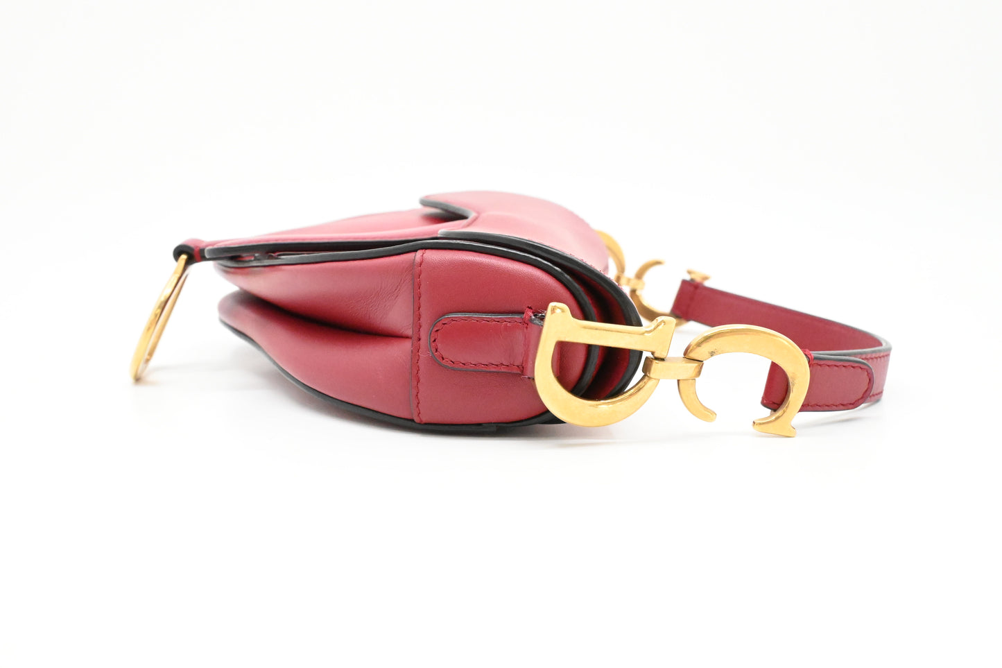 Dior Small Saddle Bag in Red Leather