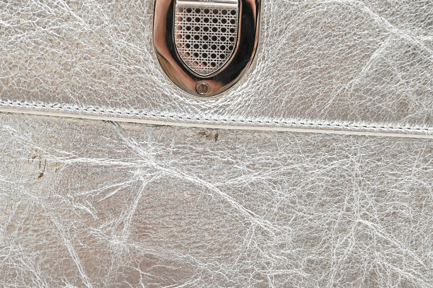 Dior Diorever 2way Bag in Silver Leather