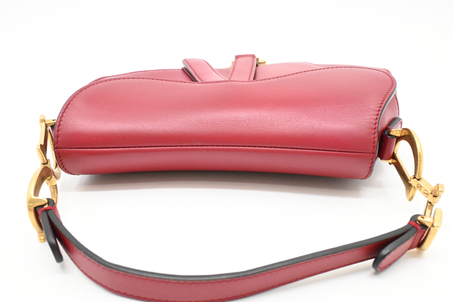 Dior Small Saddle Bag in Red Leather