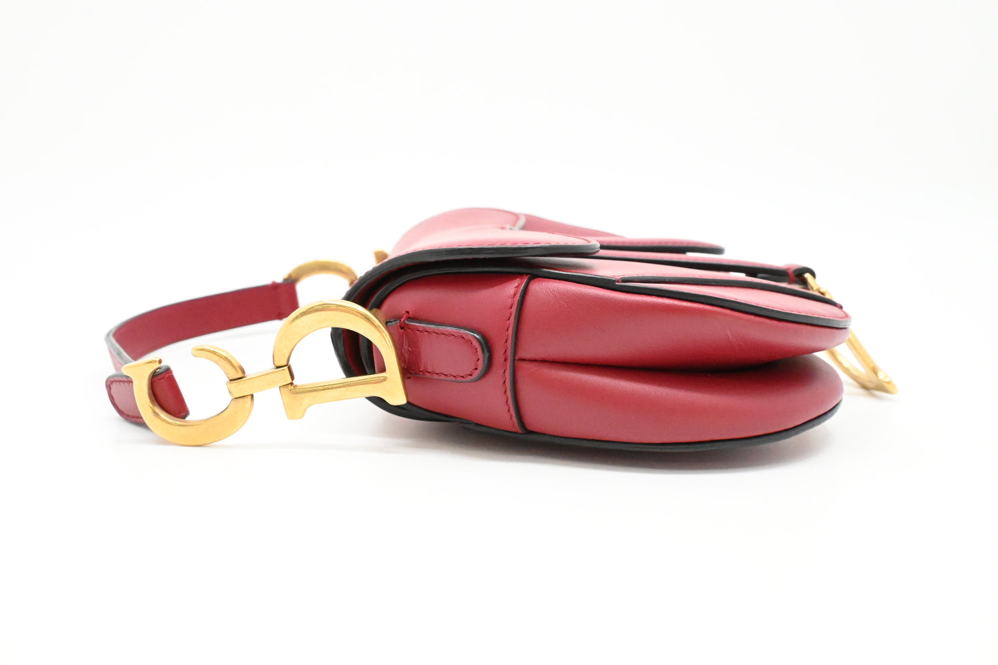 Dior Small Saddle Bag in Red Leather