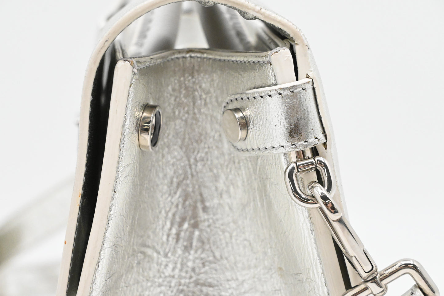 Dior Diorever 2way Bag in Silver Leather