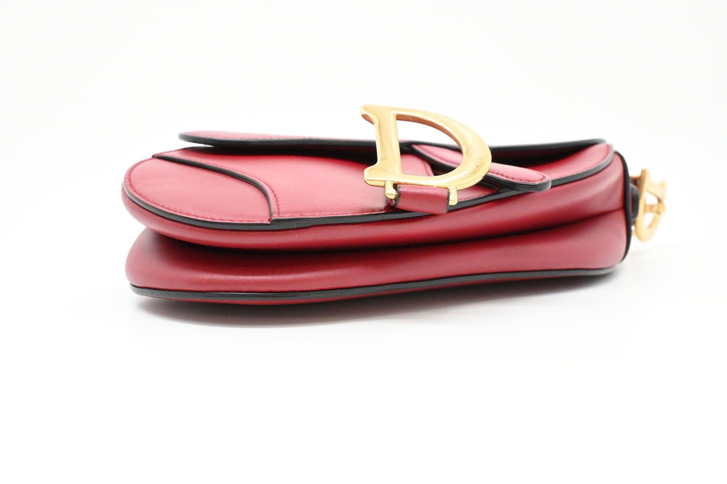 Dior Small Saddle Bag in Red Leather